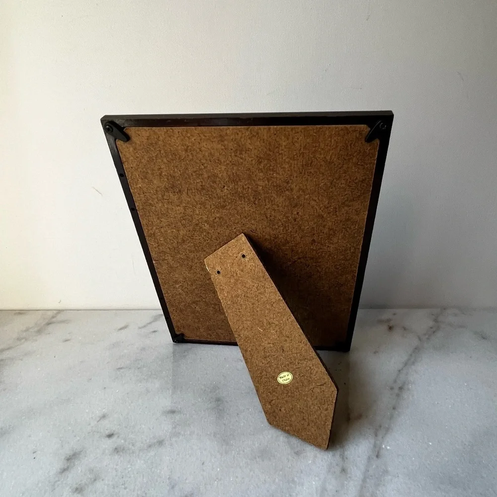 Elegant Burgundy and Gold Photo Frame vintage for 5”c7” photo
